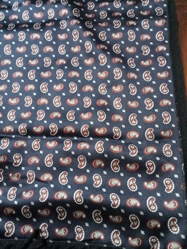 Sciarpa uomo lana e seta lunga 1,44 cm