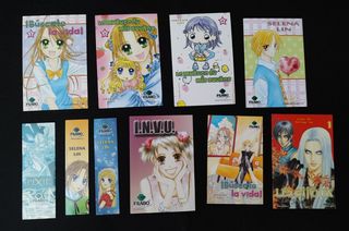Postales y marcapáginas manga Filabo