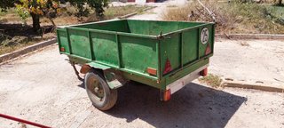 Remolque agrícola para motocultor o articulado