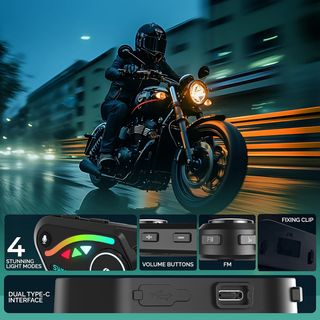 Intercomunicador Casco Moto de 2 Vías NUEVO