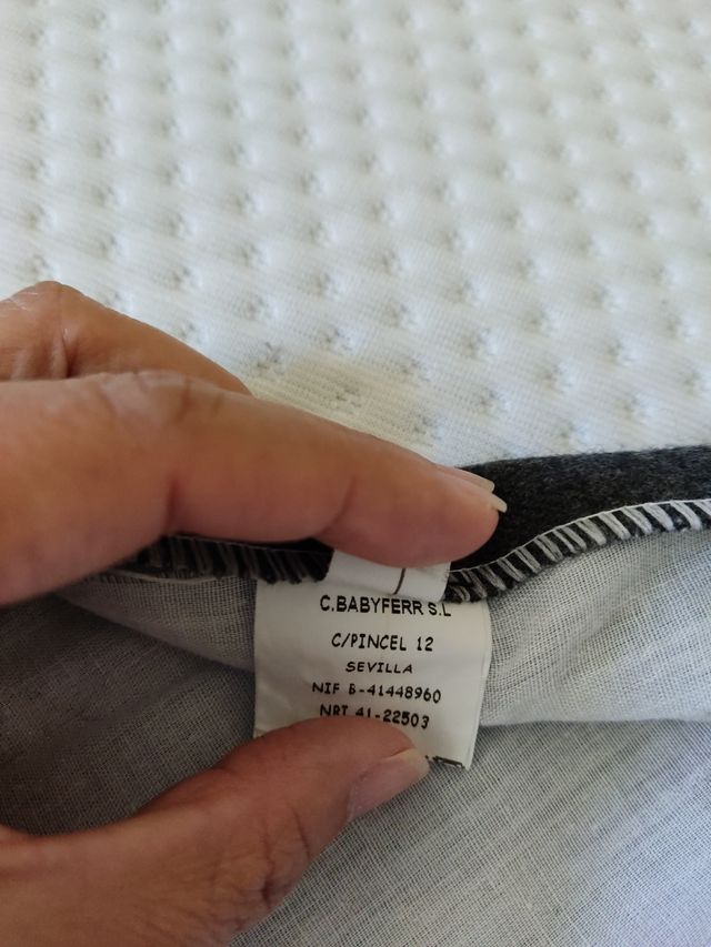 Vestido de paño gris rojo 18 meses niña