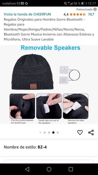 Gorro deportivo inteligente (Bluetooth)