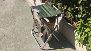 Taburete silla plegable con mochila 