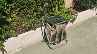Taburete silla plegable con mochila 