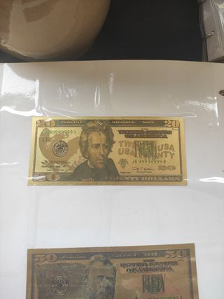 Billetes americanos chapa