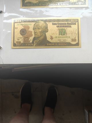 Billetes americanos chapa