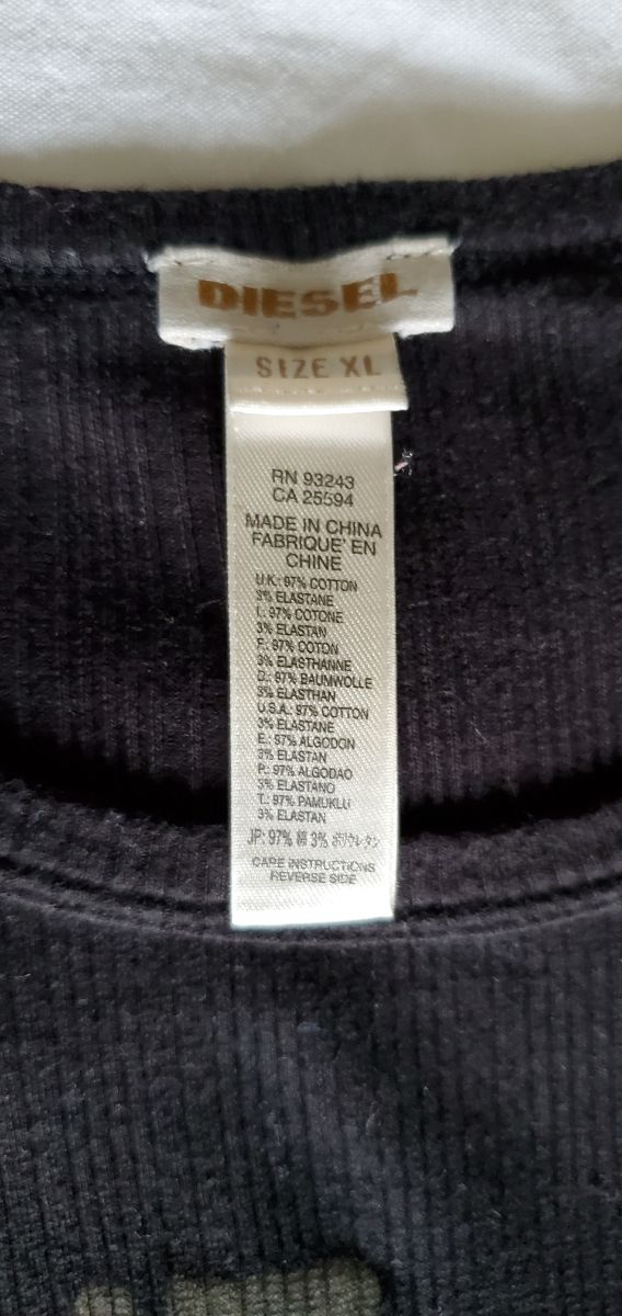 Tshirt pigiama Tg XL Diesel nero