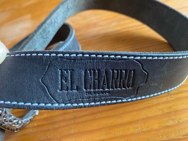 2 x Cinturones vintage piel Liberto y El Charro