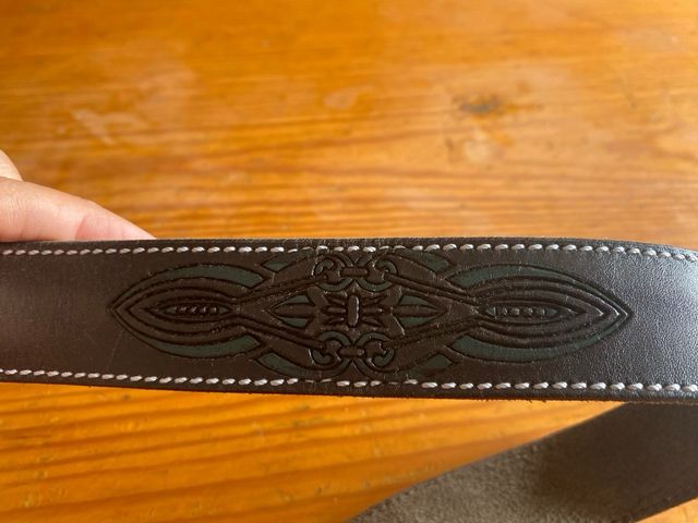 2 x Cinturones vintage piel Liberto y El Charro