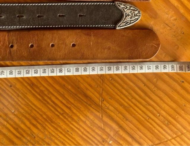 2 x Cinturones vintage piel Liberto y El Charro