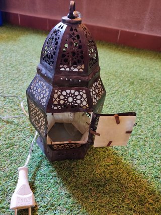 Lampara de sal comprada en el Cairo