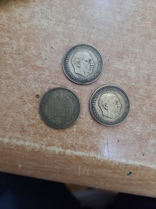 2,5 pesetas. 1953. 3 monedas