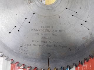 Disco aluminio para ingletadora