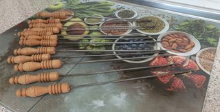 Brochetas artesanas
