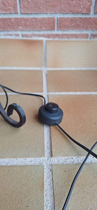 Lampara de pie hierro forjado