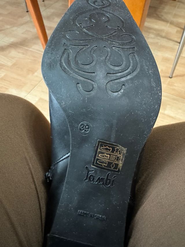 Botines negros de piel