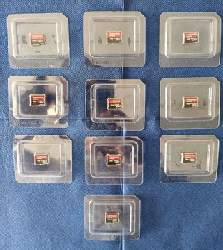 10 TARJETAS MICRO SD 16 GB 