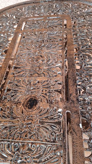 Mesa de aluminio con 6 sillas a juego