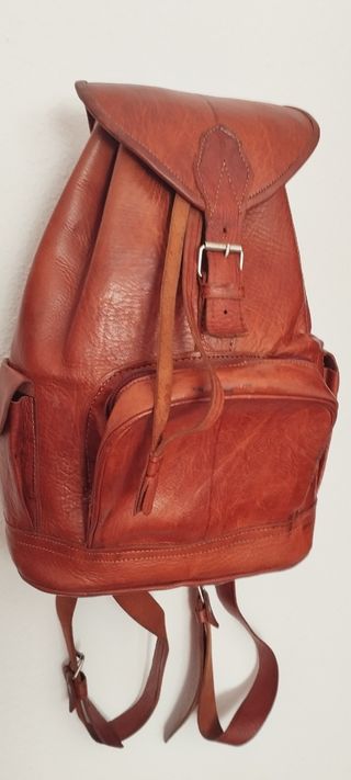 Mochila de cuero 