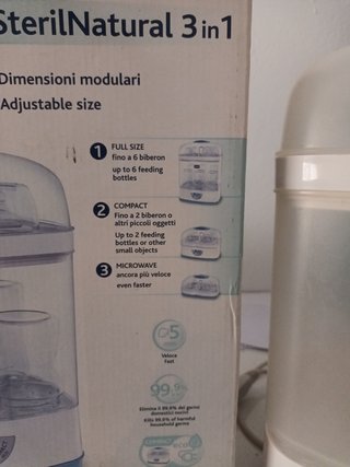 Esterilizador biberon y chupetes chicco