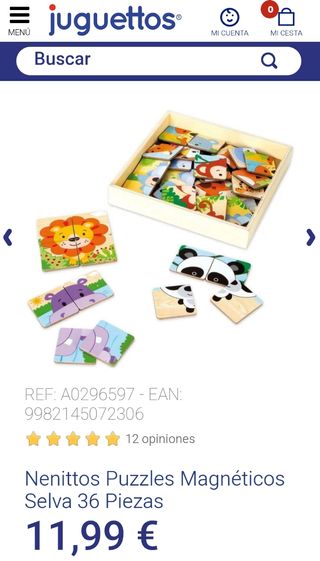 Puzzle infantil magnético Juguettos