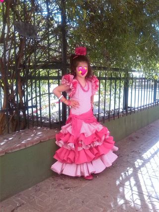 Vestido de flamenca rosa