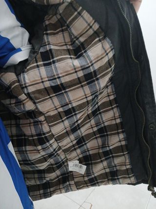 Abrigo niño T.16 verde oscuro.