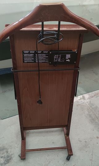 Plancha pantalones eléctrico y portátil de madera