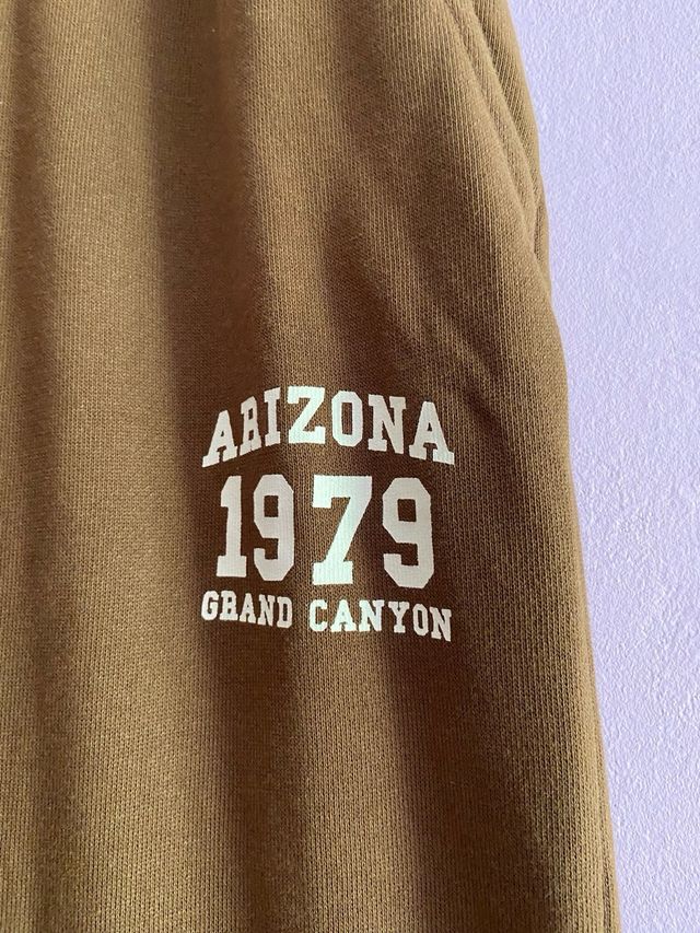 Pantalon chandal marron kiabi