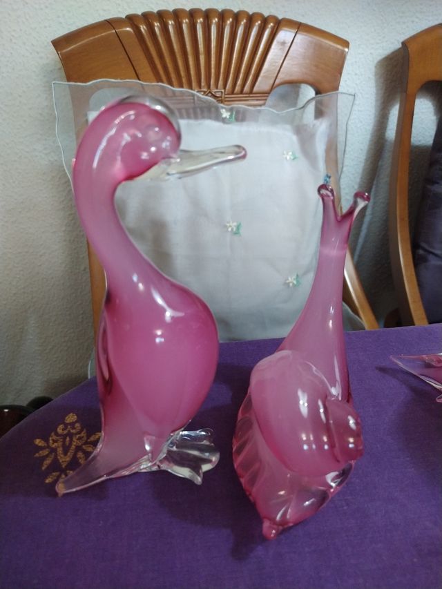 5 figuras de cristal Murano