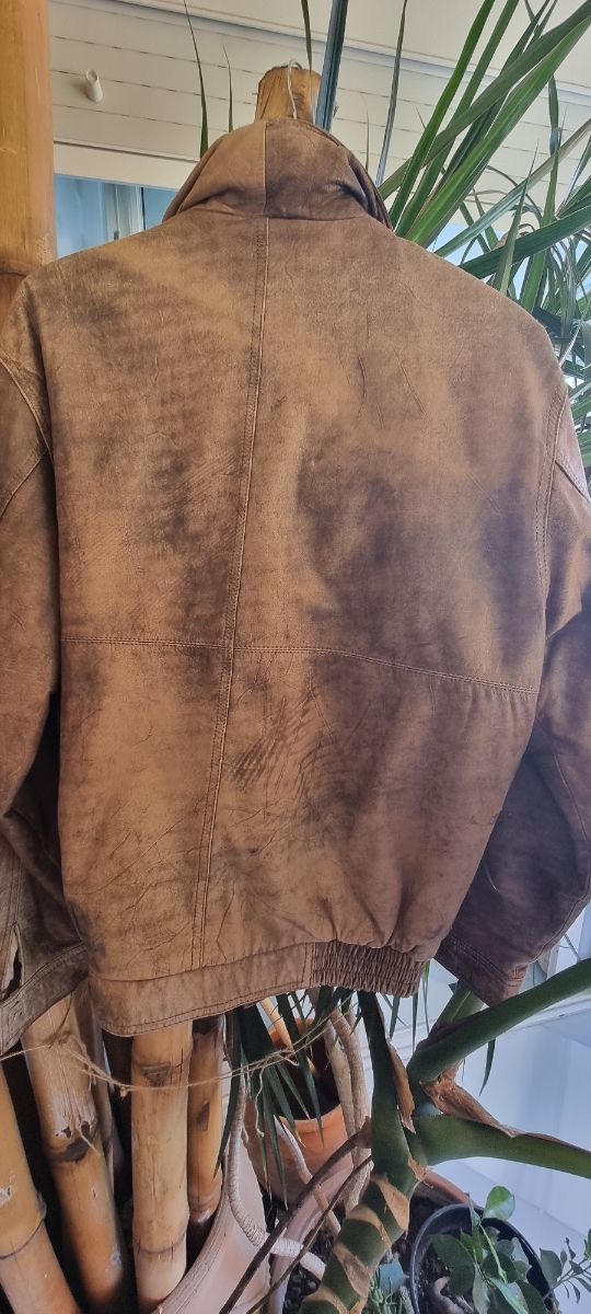 Cazadora cuero vintage