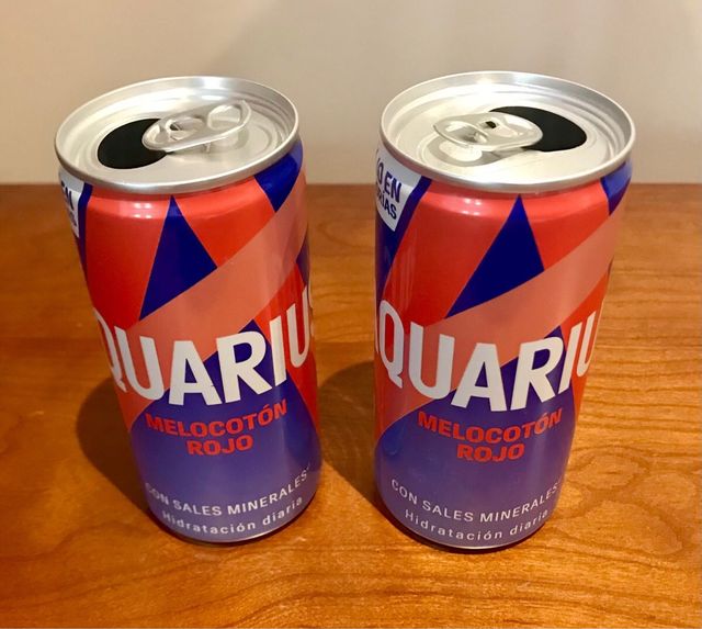 Lattina Aquarius al gusto di pesca rossa