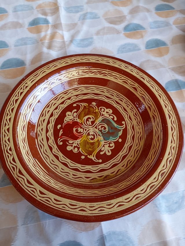 Plato barro marroqui grande