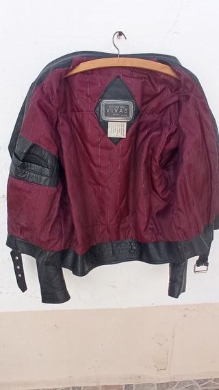 CAZADORA ROCKERA VINTAGE PIEL 100%