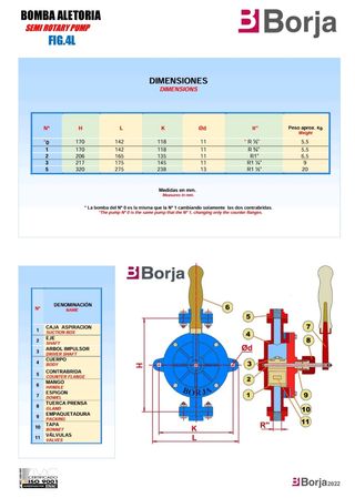 Bomba de agua manual Borja N⁰2 OFERTA