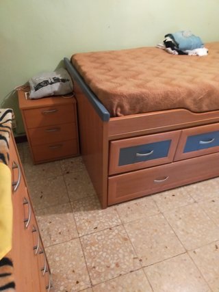 Cama nido de madera maciza