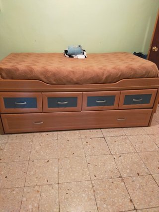 Cama nido de madera maciza