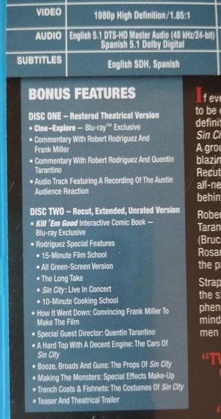 Sin City - Blu-ray V. extendida - Español LATINO