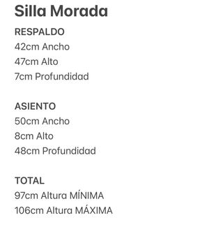 SILLA MORADA DE ESCRITORIO REGULABLE