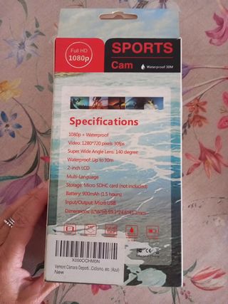 Cámara de foto acuática