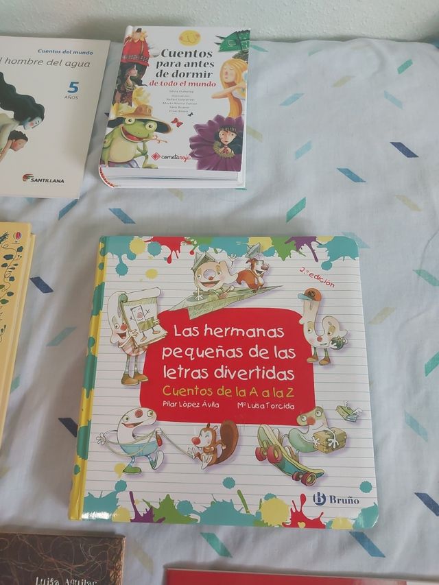 Lote 5 libros tapa dura + 7 cuentos