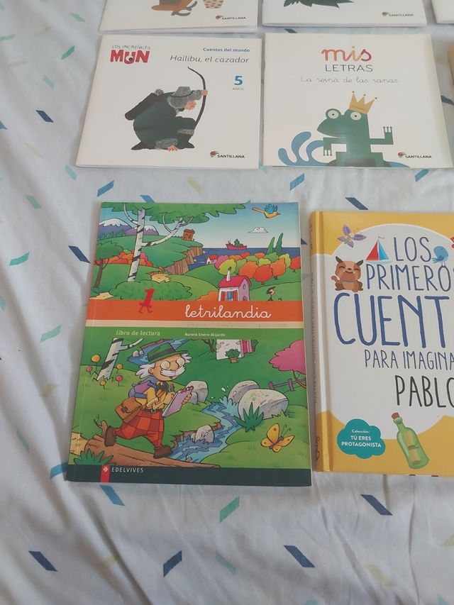 Lote 5 libros tapa dura + 7 cuentos