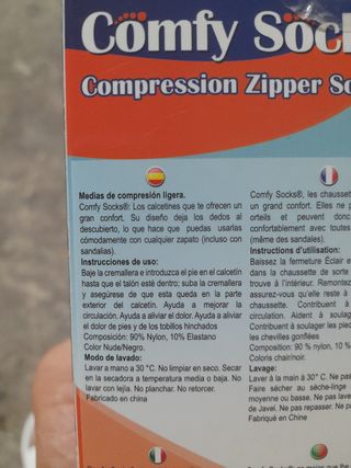 Medias de compresion ligeras