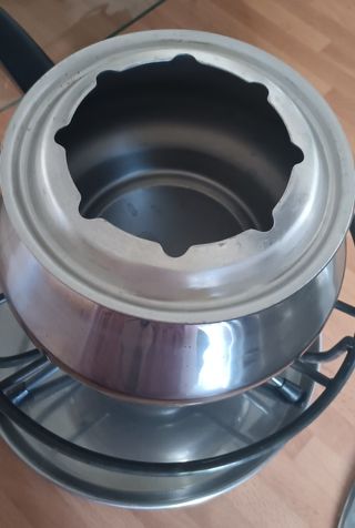Fondue de acero inoxidable