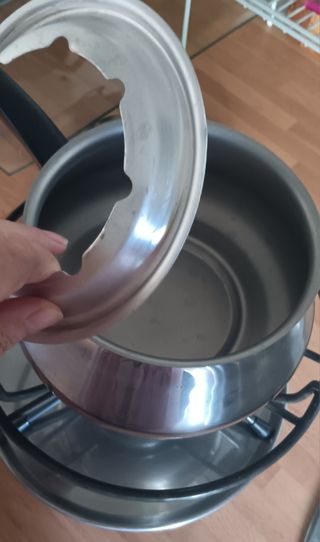 Fondue de acero inoxidable
