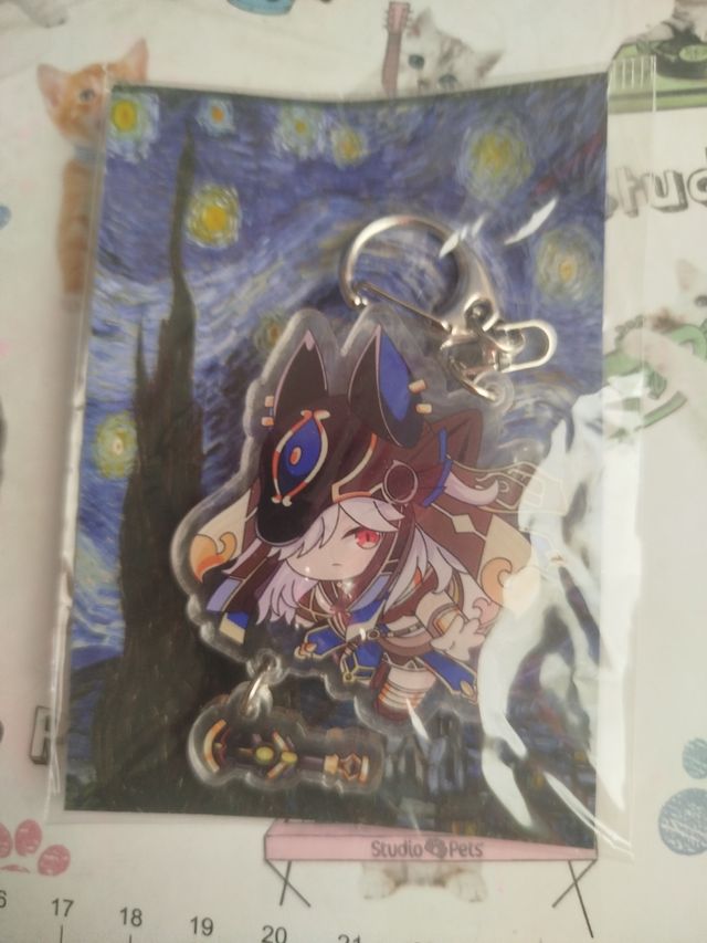 Llavero Cyno+arma Genshin Impact