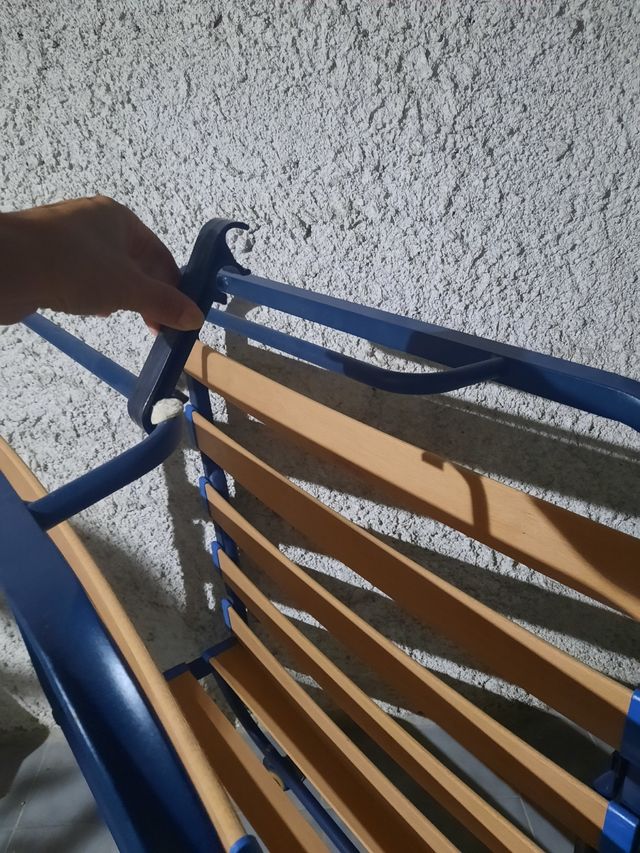 Rete pieghevole letto singolo doghe in legno