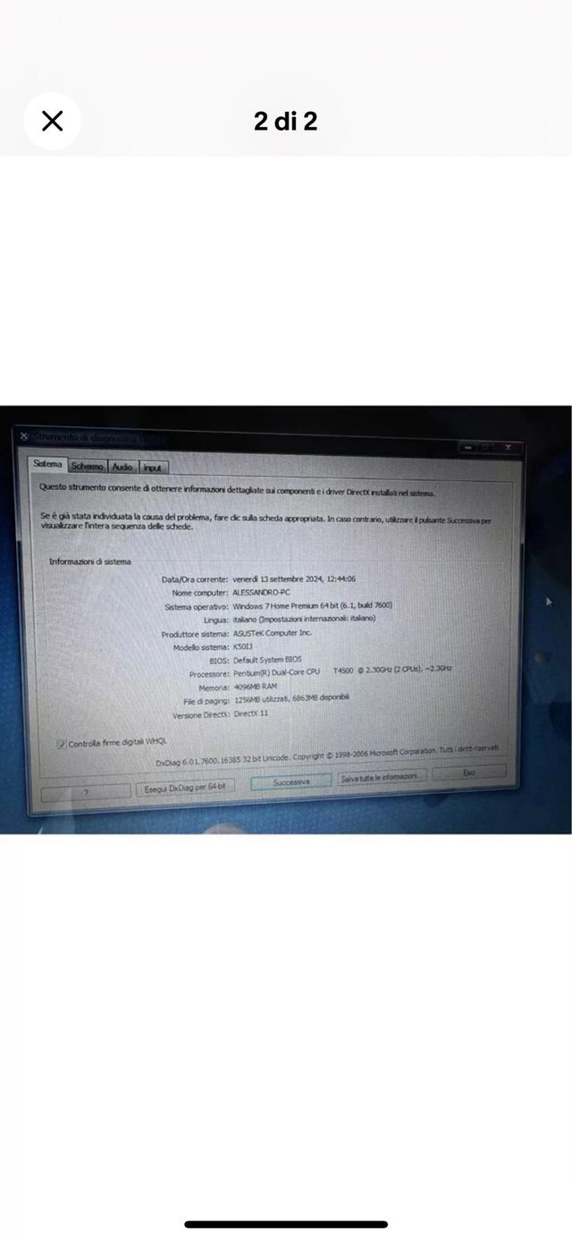 Vendo Pc Asus