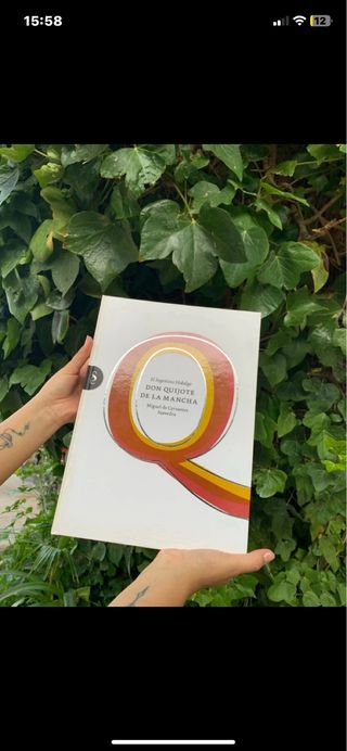 Libro don Quijote tamaño muy grande