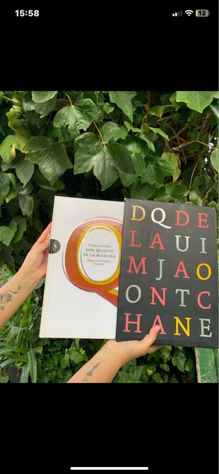 Libro don Quijote tamaño muy grande